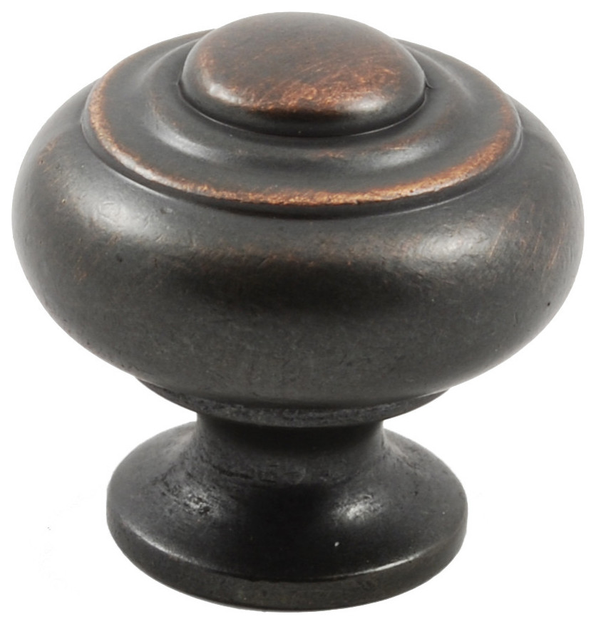 Residential Essentials 10324 1-1/8 Inch Mushroom Cabinet Knob - Venetian Bronze