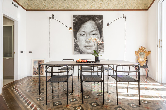 Piso en Eixample eclettico-sala-da-pranzo