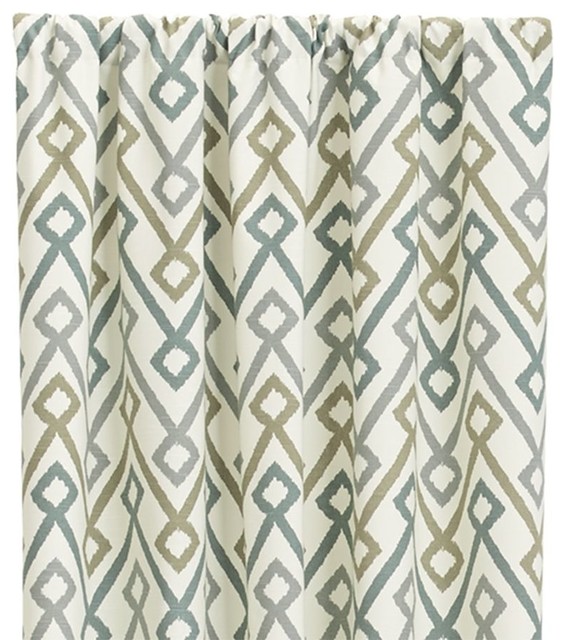 Maddox 50"x108" Khaki/Grey Curtain Panel