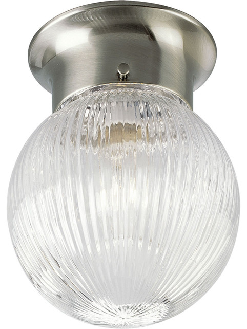 1-Light Close-To-Ceiling, Brushed Nickel