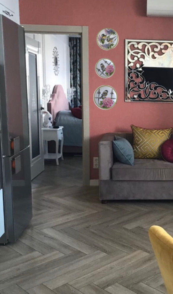 гостиная, вид на спальню