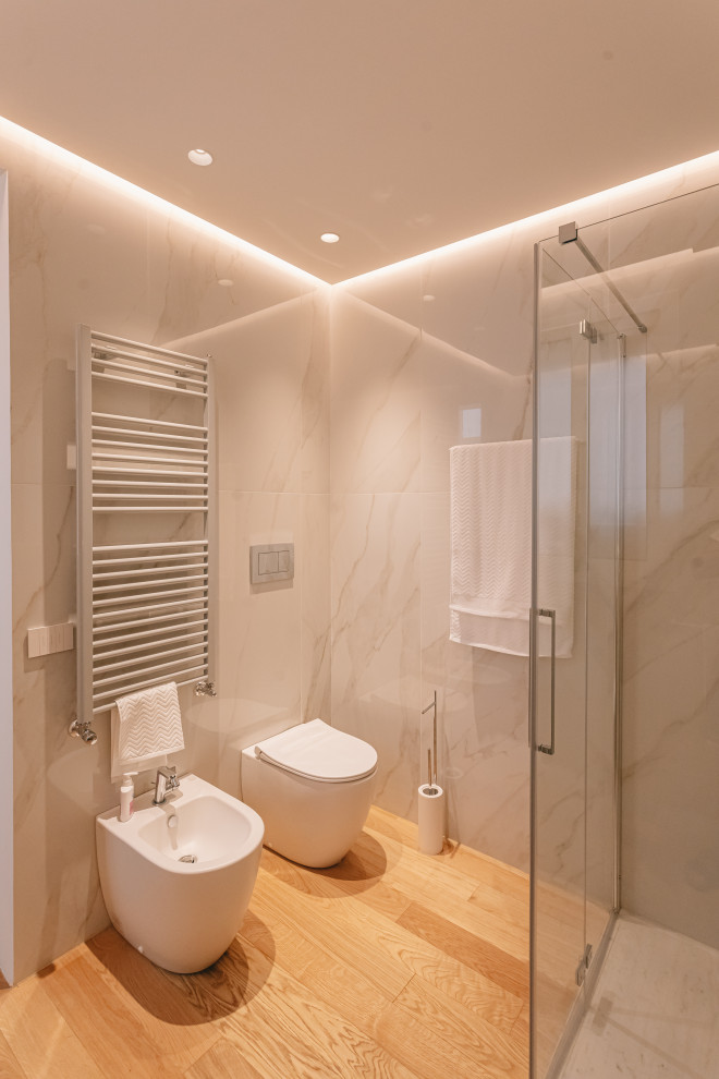 Mediterranean bathroom in Melbourne.