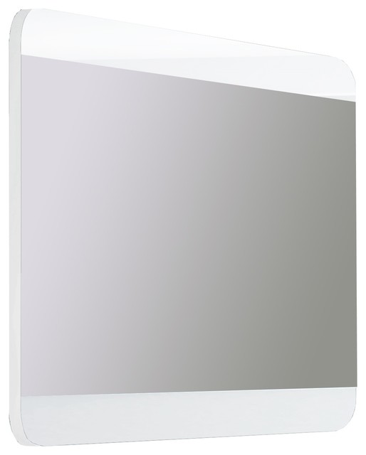 Code WallFrameless Mirror Contemporary Bathroom Mirrors by