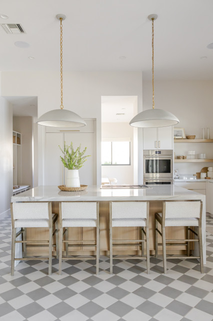 E Interiors Organic Collective beach-style-kitchen