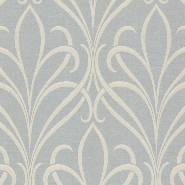 Lalique Gray Nouveau Damask Wallpaper Bolt