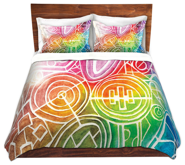 I Dream In Color Twill Duvet Cover Contemporary Duvet Covers