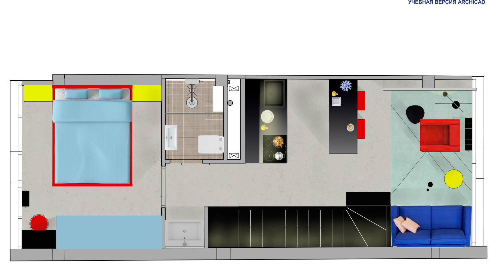 План 1-го этажа