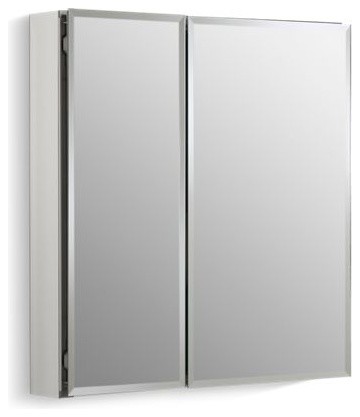 Kohler 25 W X 26 H Aluminum 2 Door Medicine Cabinet With Mirrored Doors Modern Medicine Cabinets By The Stock Market