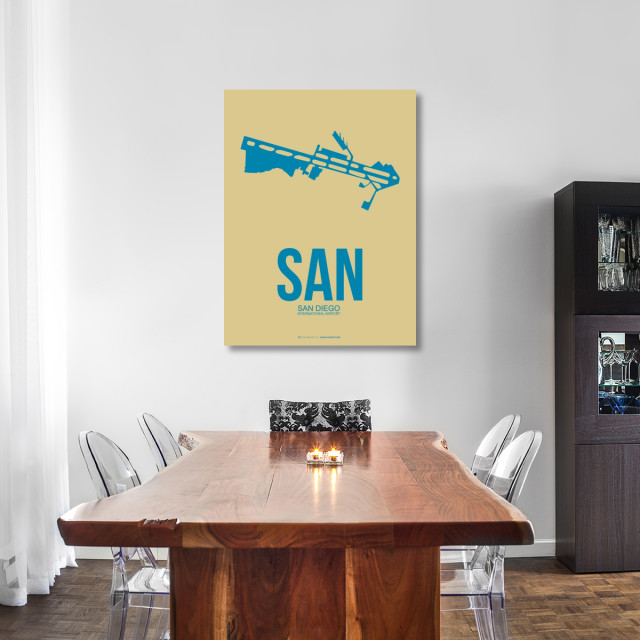 "SAN San Diego Poster 3" Fine Art Print, 36" x 48" - Modern - Prints ...