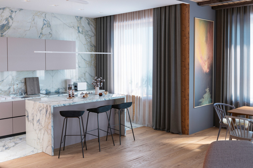 Дизайн интерьера  3-х комнатной квартиры 113 кв.м. - ЖК «LIFE-Ботанический сад»