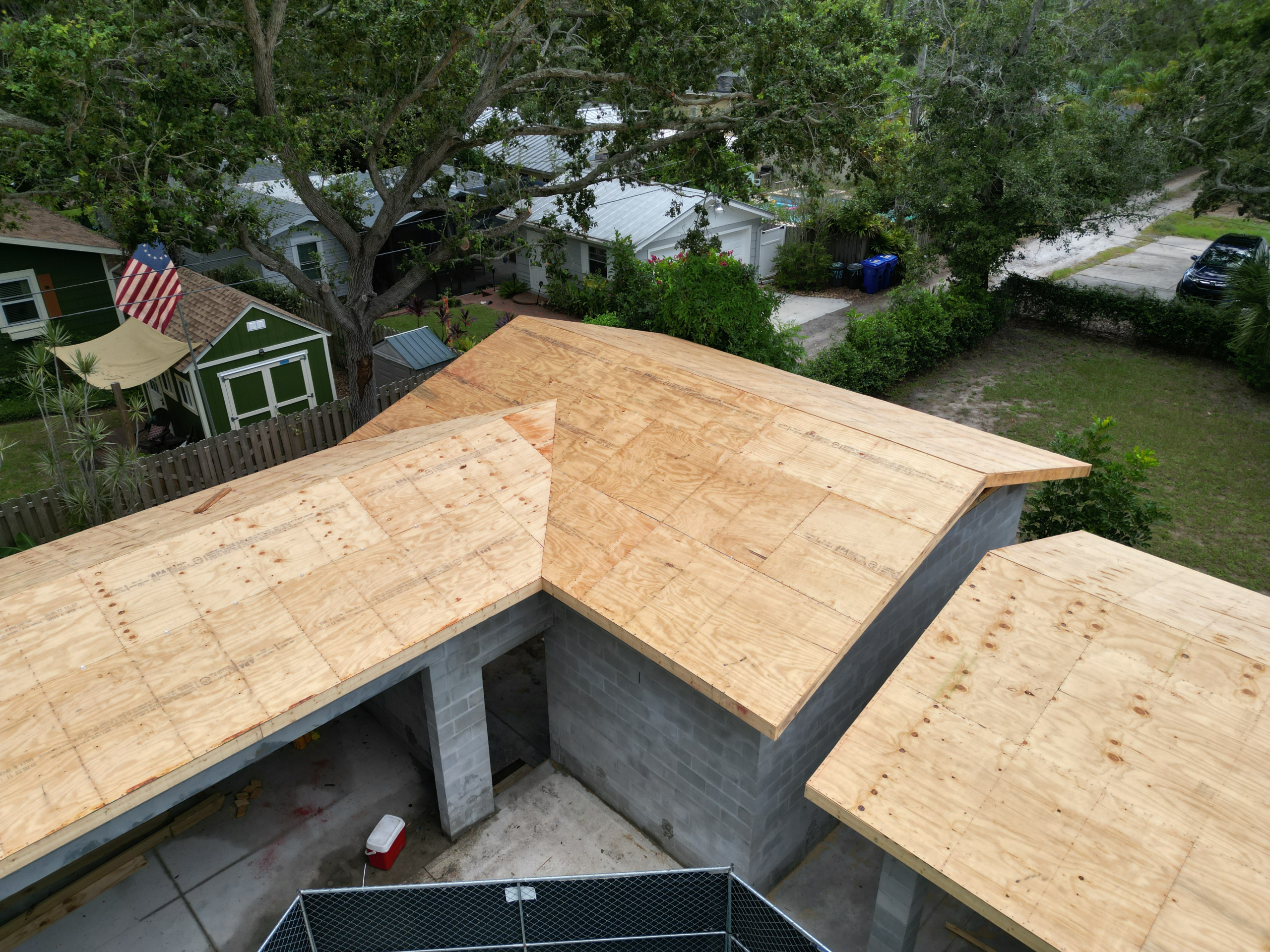 Aerial Roof Sheathing Inspection