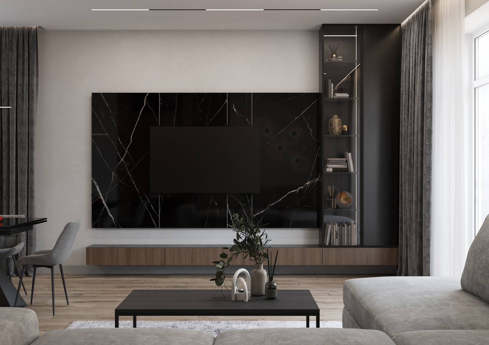 Трехкомнатная квартира 100 кв.м