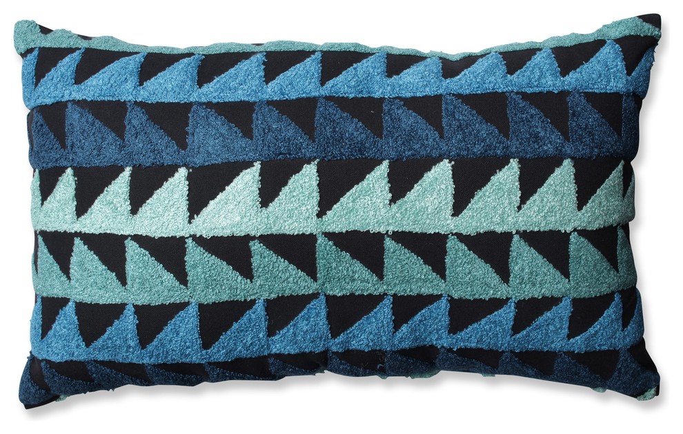 Pillow Perfect Samba Rectangular Throw Pillow Green Gray Black