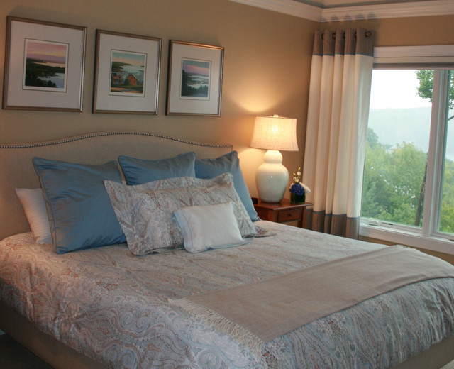 Meredith, NH Lake House Master Bedroom Traditional Bedroom Boston