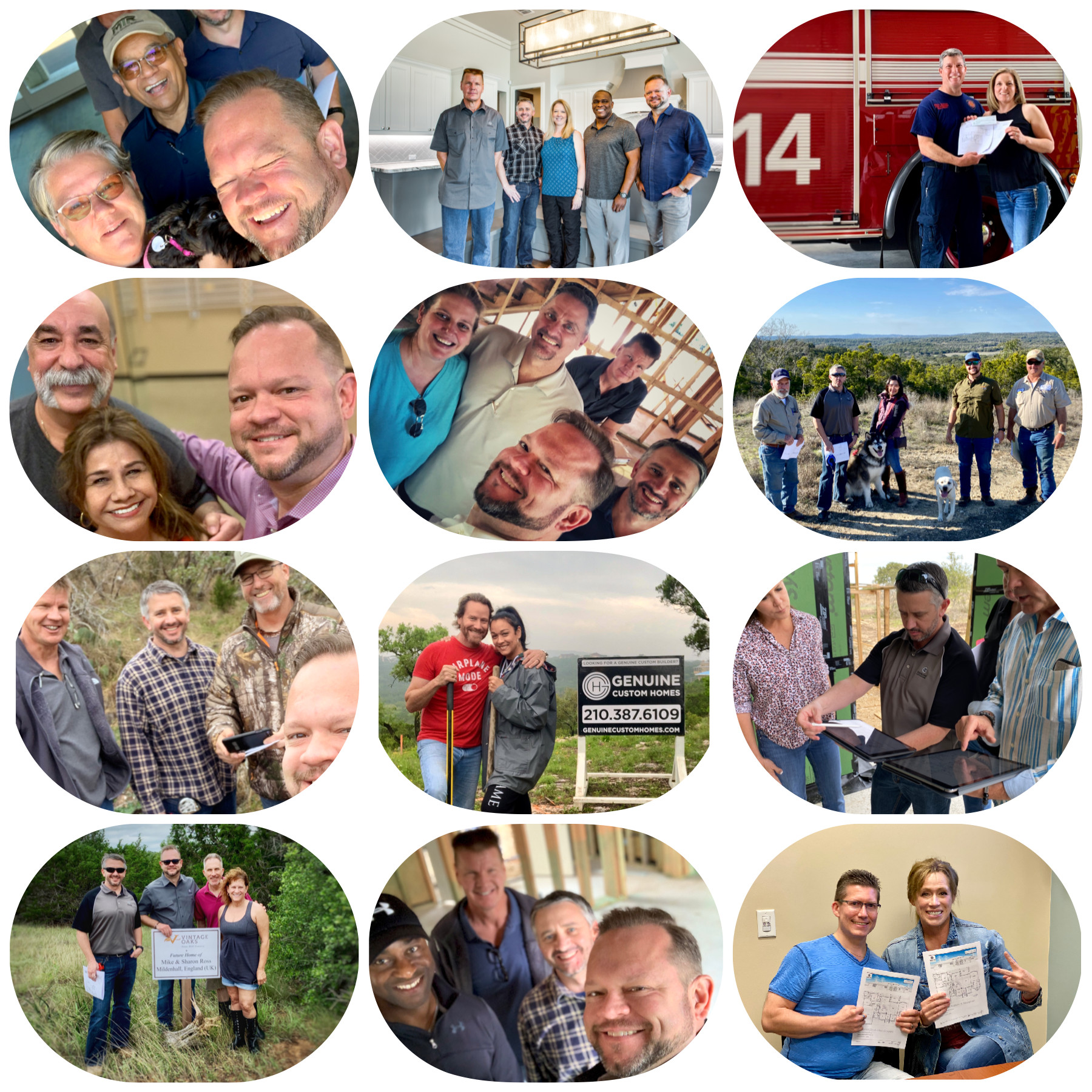 Happy Genuine Custom Homes Clients