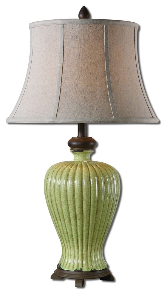 Morbello Antique Green Table Lamp