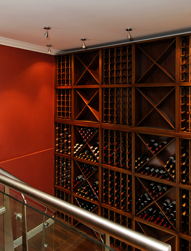 Design ideas for a classic wine cellar in London.