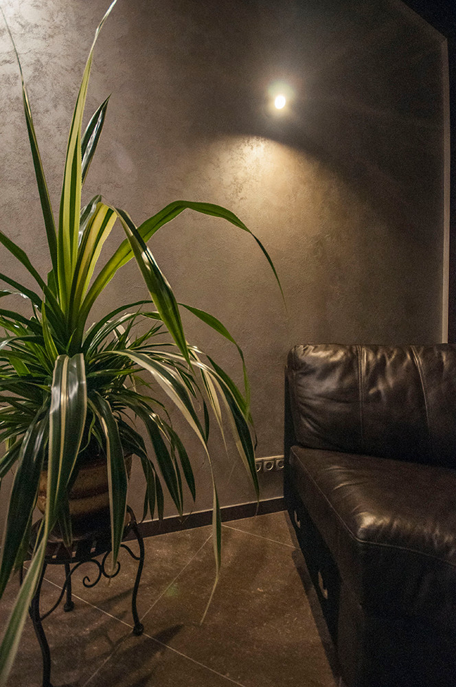 Частная квартира- отделка "Итальянская декоративная краска с эффектом песчаника"