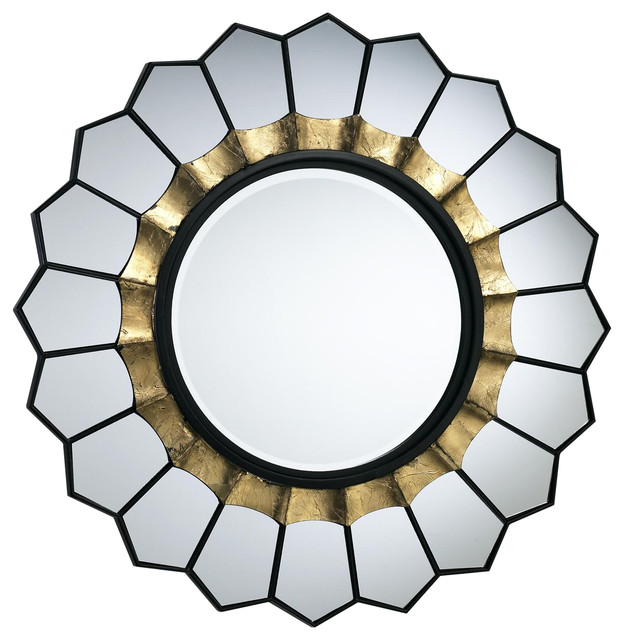 Wall Mirror Cyan Design Tempe Old World Gold