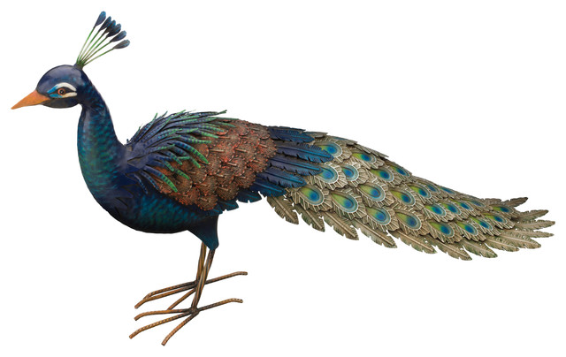 Peacock Statue Tropical Garden Statues And Yard Art By Regal