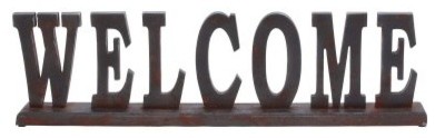 Wooden Table Top Welcome Sign - 29W x 8H in.
