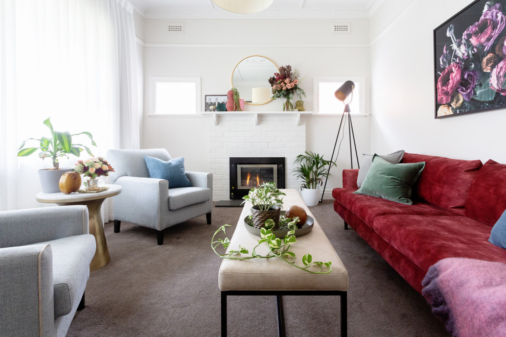 Inspiration for an eclectic living room in Melbourne.