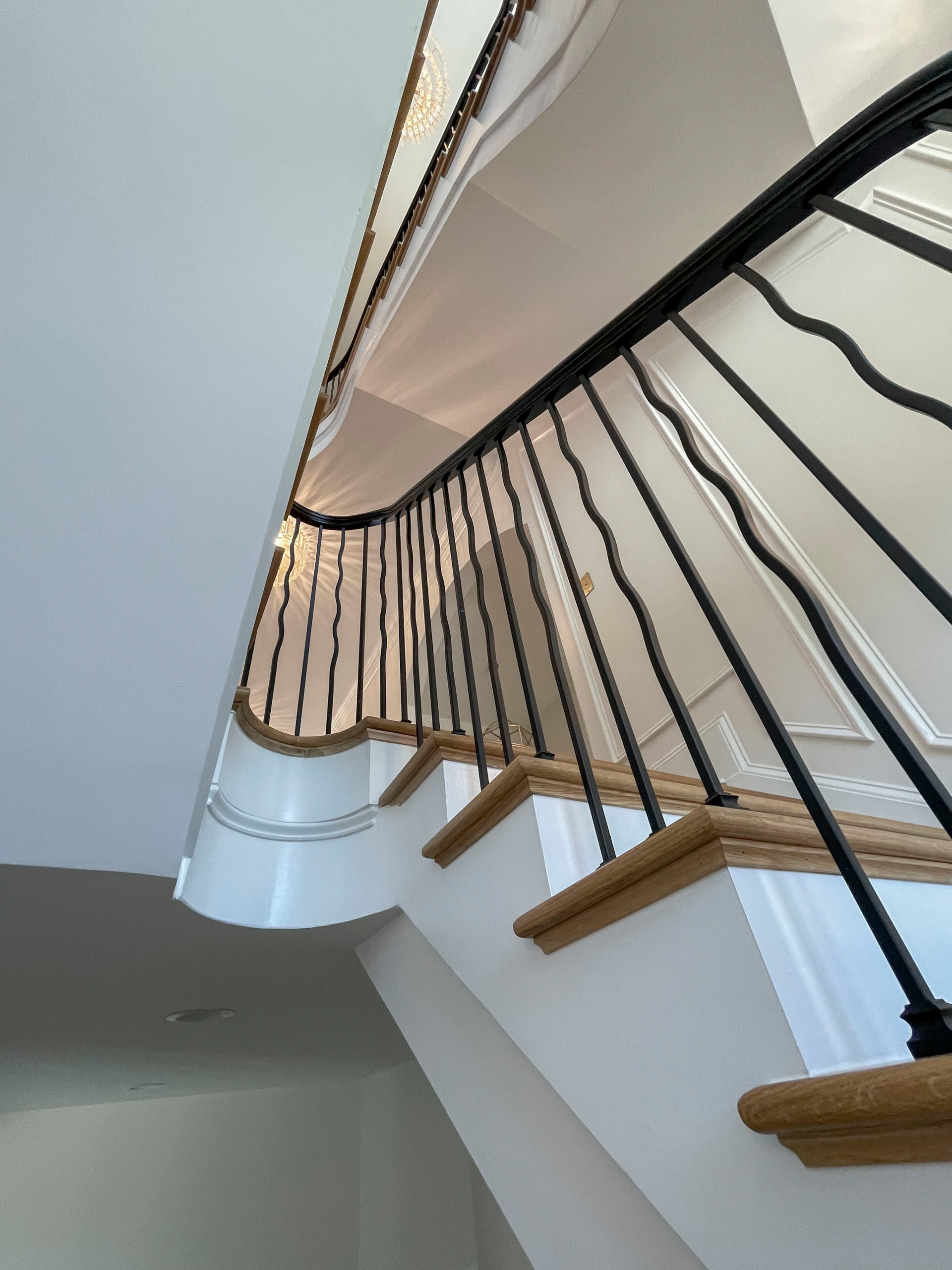 106_Modern Balustrade System Meets Traditional Winding Stairs, Aldie VA  20105