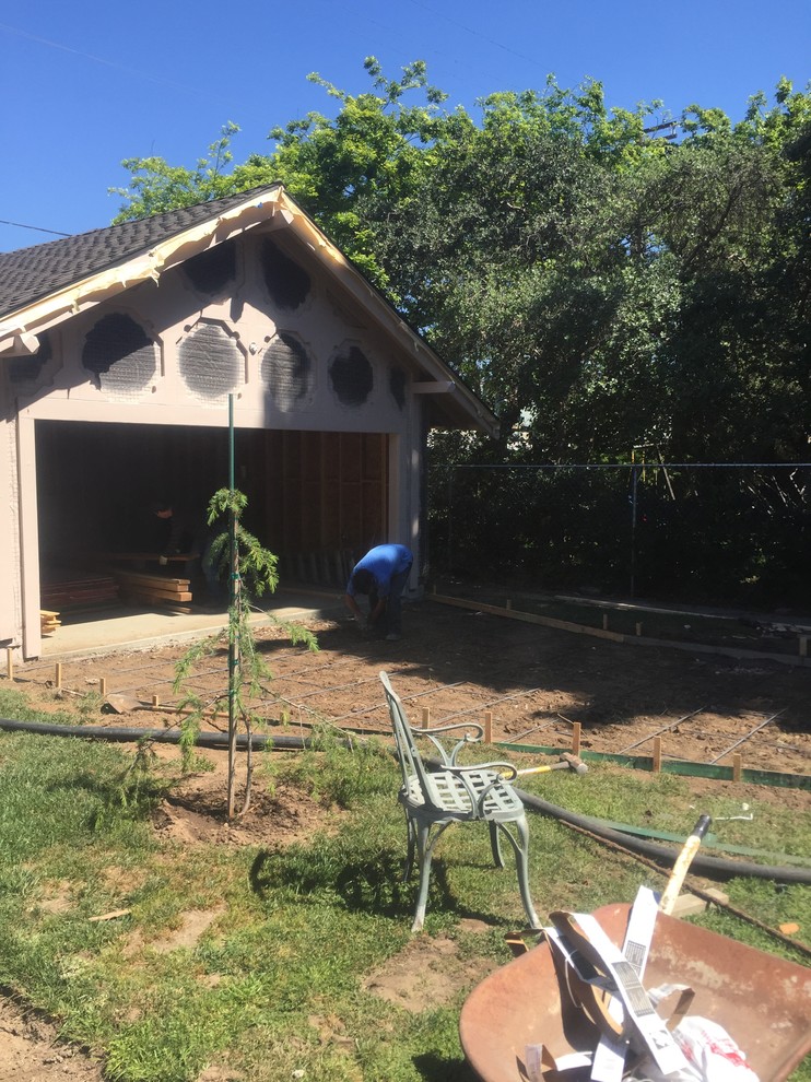 New 2 car garage historical house