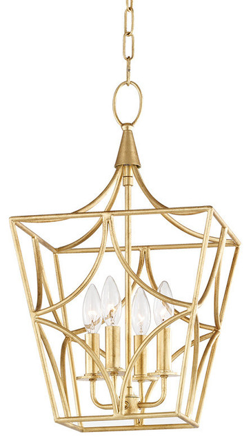 Hudson Valley Lighting 4811 Gl Green Point Pendant Light Gold Leaf Hudson Valley Lighting 4811 Gl Green Point Pendant Light Gold Leaf
