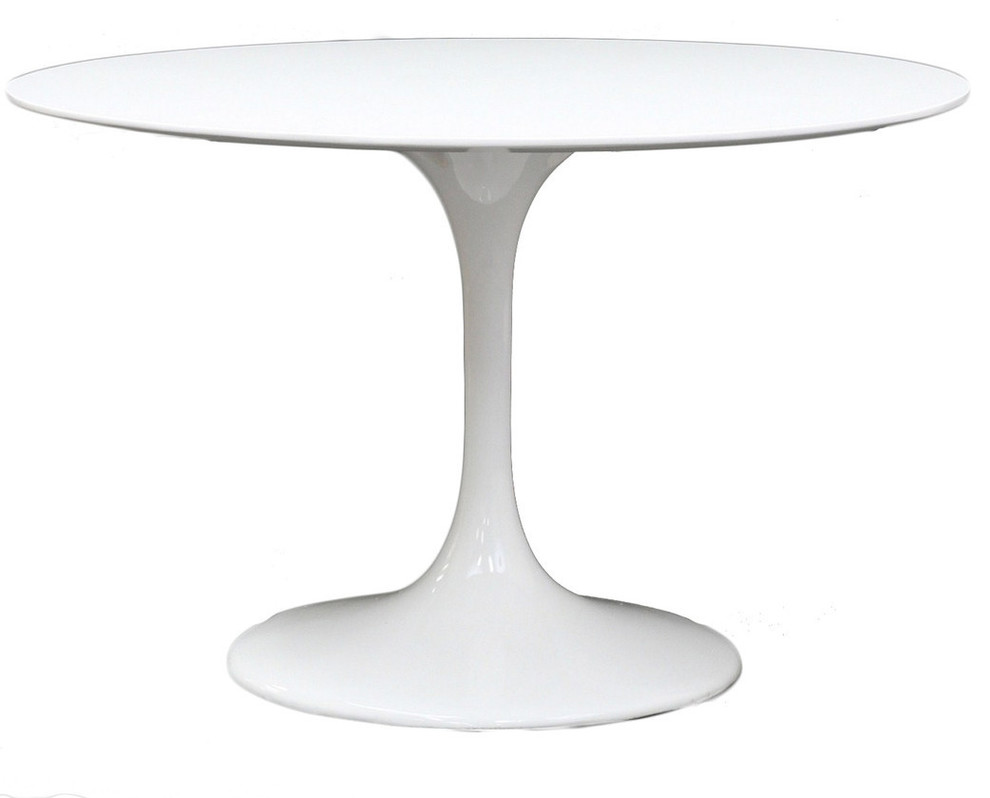 36" Blommis Dining Table in White Fiberglass
