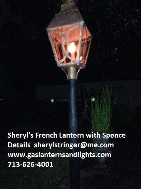 Sheryl's Post Mounted Gas Lanterns