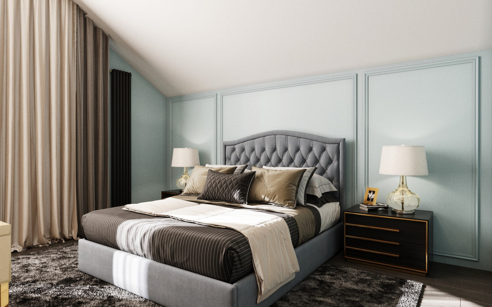 Изысканый интерьер в голубых тонах в г.Санкт-Петербург