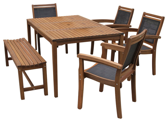Outdoor Dining Sets, Eucalyptus Outdoor Furniture Set