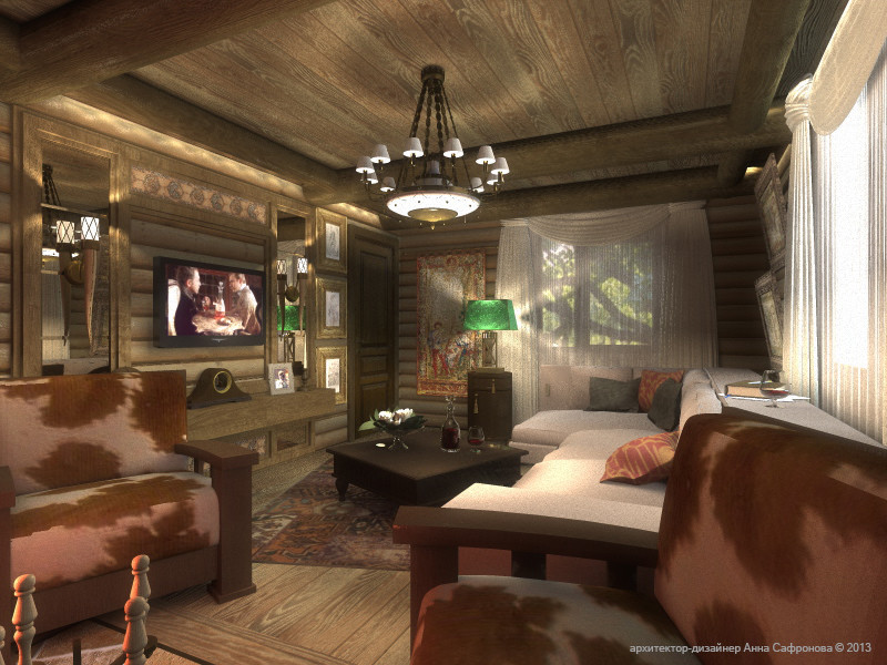 Интерьер загородного дома в Подмосковье