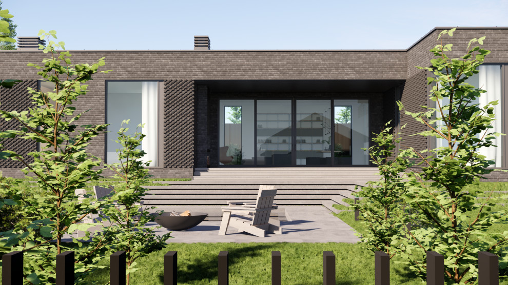 Дворовый фасад и благоустройство территории участка