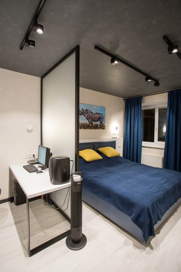 Реализованный проект евродвушки с элементами стиля Лофт