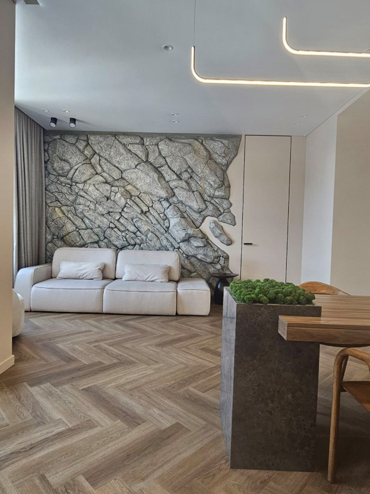 Двух комнатная квартира в стиле эко минимализм. 2023-24 г