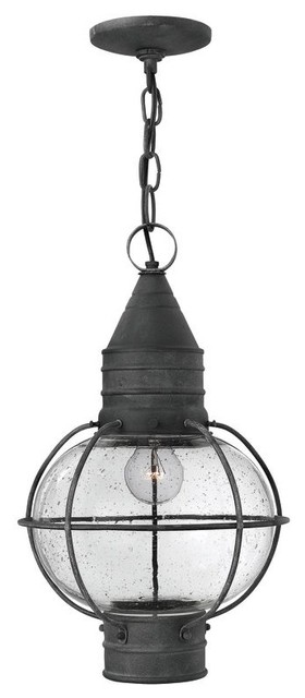 Hinkley Lighting 2202dz Cape Cod Outdoor Hanging Light Aged Zinc