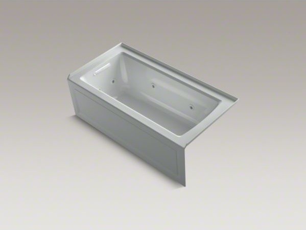 KOHLER Archer(R) 60" x 30" alcove whirlpool with integral flange and left-hand d