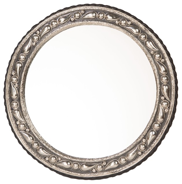 24 Round Moroccan Metalwork Mirror
