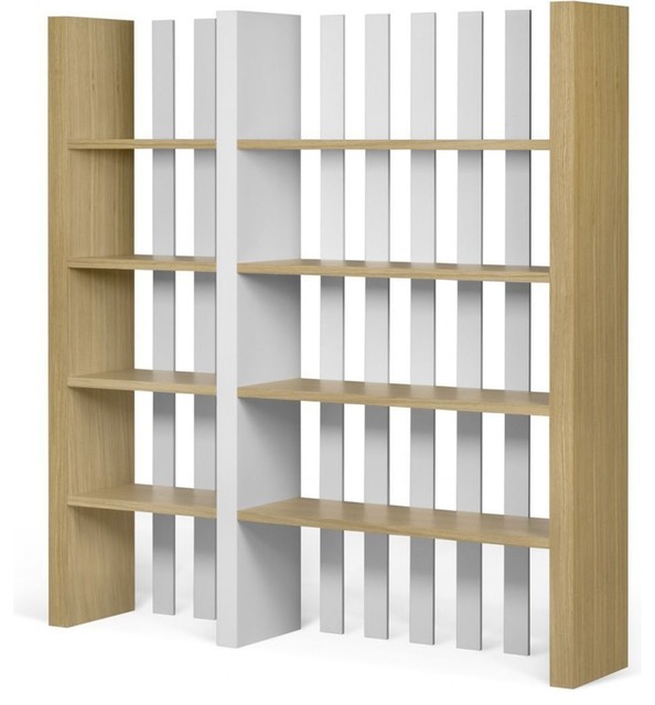 Temahome Wind Shelving Unit Oak Pure White