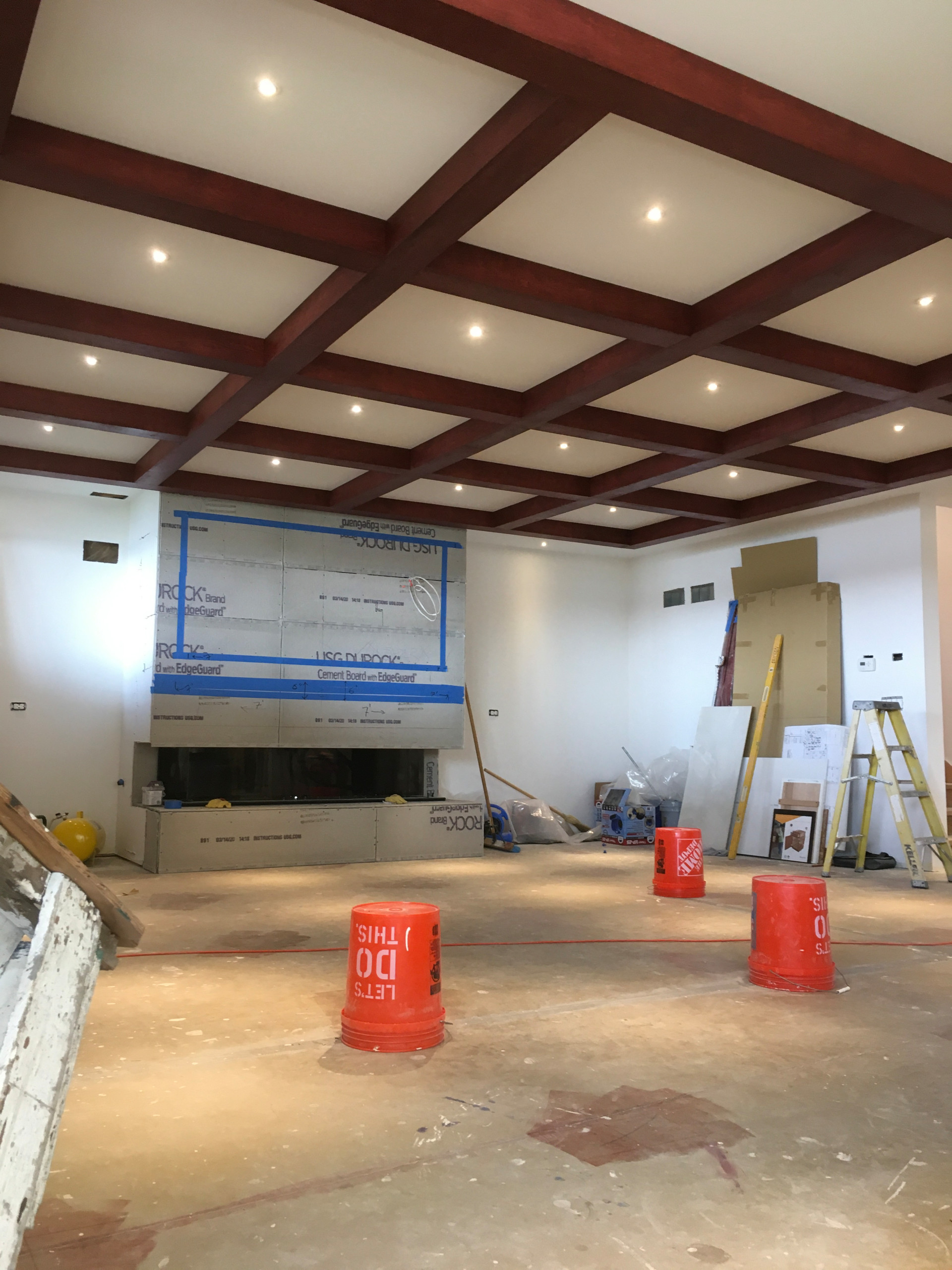 Luxury basement in progress