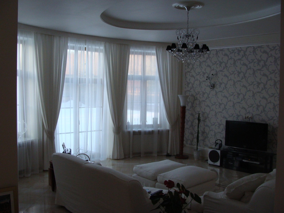 Белый цвет в интерьере - загородный дом