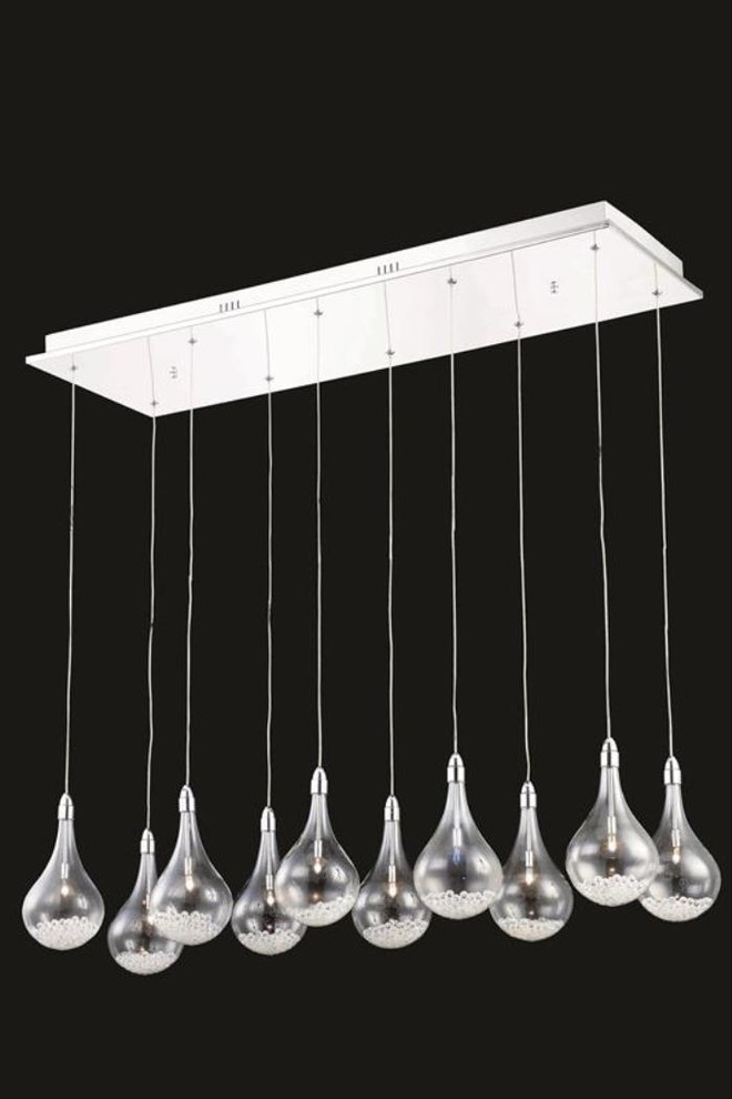 Elegant Lighting 2054D10O/RC Pendant from the Edison Collection