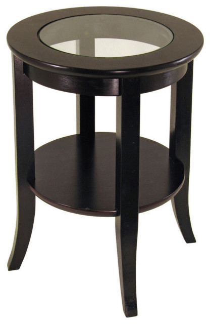 Winsome Wood Transitional Dark Espresso Composite Wood Side Table Transitional Side Tables And End Tables By Gwg Outlet