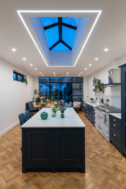 Downs View, Bude, Cornwall contemporary-kitchen