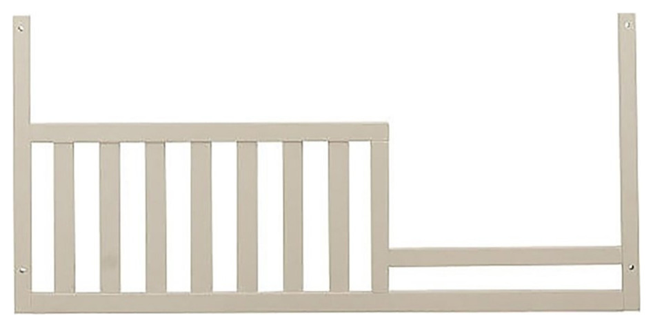 Baby Cache Montana Traditional Wood Toddler Guard Rail in Glaze White ...