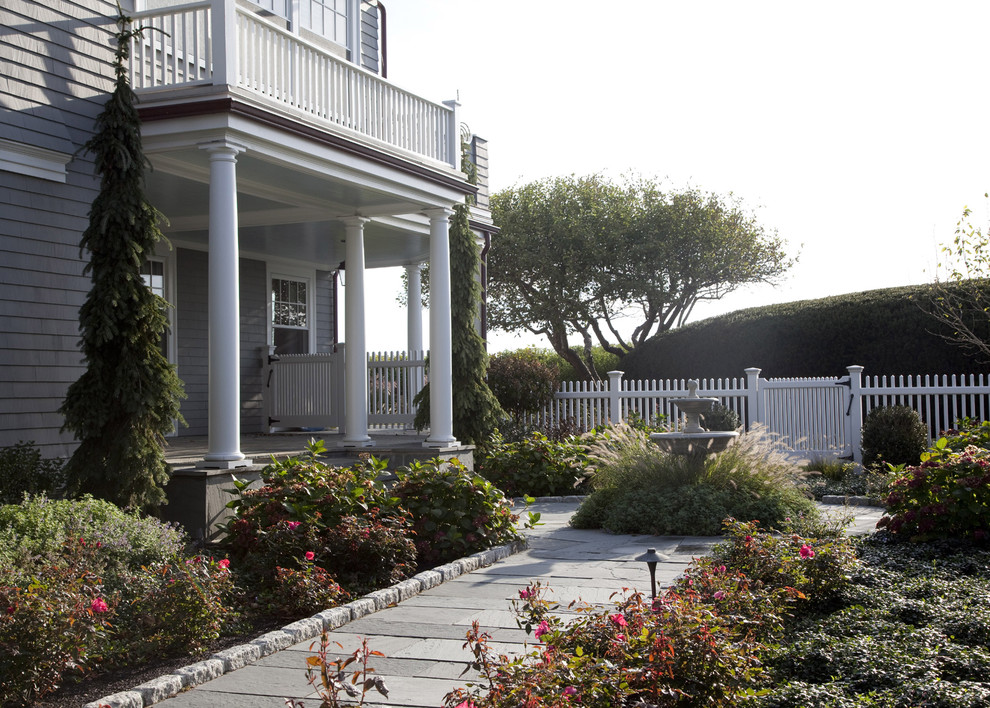 This is an example of a traditional verandah in Boston.