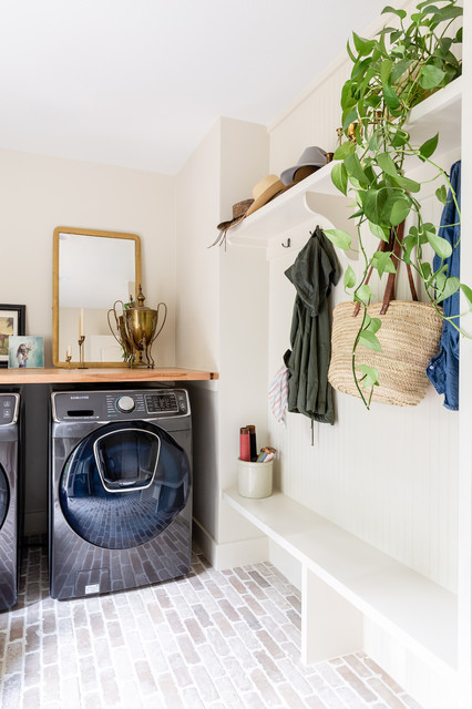 Modern Ranch House Transitional Laundry Room Dallas By