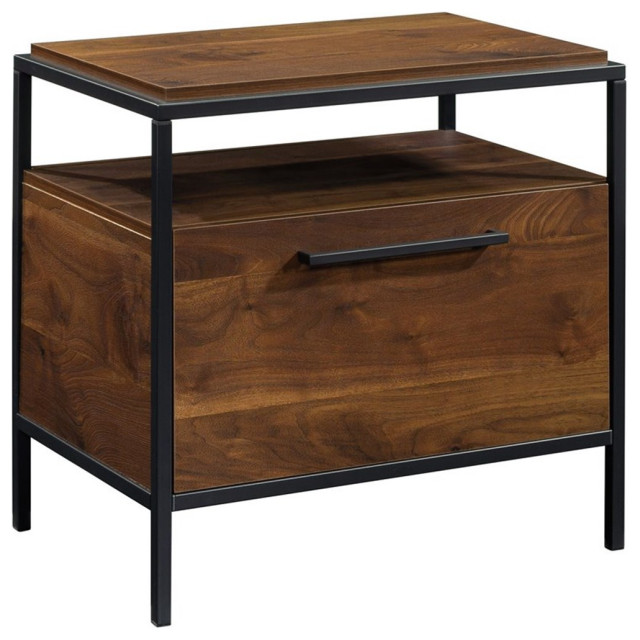 Pemberly Row Engineered Wood Bedroom Nightstand in Grand Walnut